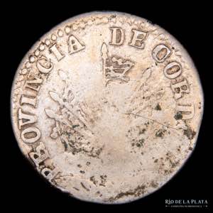 Argentina. Córdoba. 2 Reales 1844. AG.750; ... 