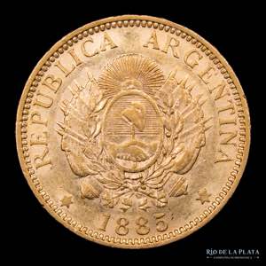 Argentina. 5 Pesos 1885 ... 