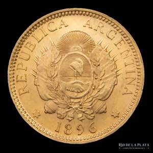 Argentina. 5 Pesos 1896 ... 