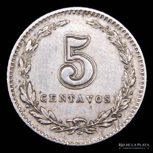 Argentina. 5 Centavos 1898. CuNi; 17mm; ... 