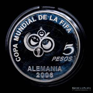 Argentina. 5 Pesos 2003. Copa Mundial de la ... 