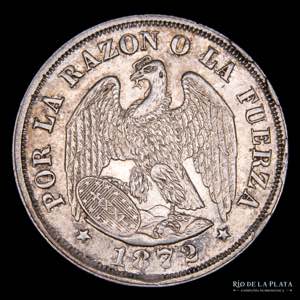 Chile. 20 Centavos 1872. ... 