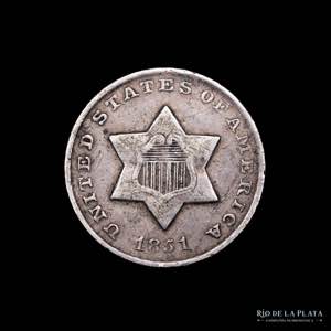 USA. 3 Cents 1851 O. ... 