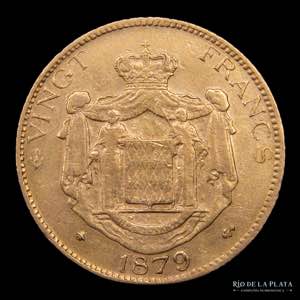 Monaco. Carlos III (1856-1889). 20 Francs ... 