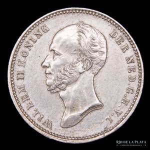 Holanda. Paíes Bajos.  25 Cents 1849. ... 