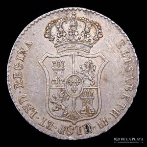 Madrid. Isabel II. 2 Reales 1833. Medalla de ... 