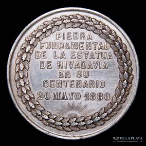 Argentina. 1880. Piedra fundamental de la ... 