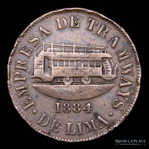Perú. Ficha. 1886. 50 ... 