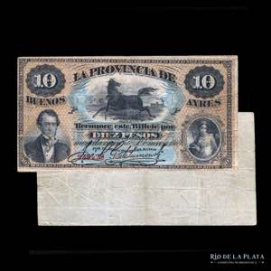 Argentina. Buenos Aires. 10 Pesos 1869. ... 