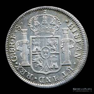 Mexico. Fernando VII. 8 Reales 1821 GA FS. ... 
