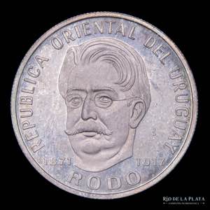 Uruguay. 50 Pesos 1971. AG.900; 24mm; 6.06g. ... 