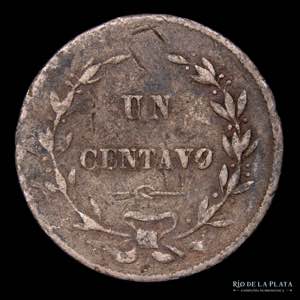 Costa Rica. 1 Centavo 1866. CuNi; 19mm; ... 