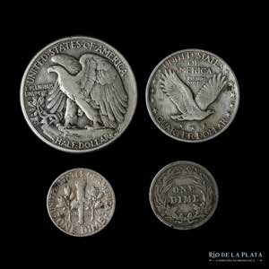 USA. Lote x 4 monedas de plata. 1905-1948 ... 