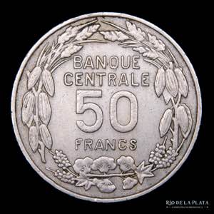 Camerun. 50 Francs 1960. Cu-Ni; 30.0mm; ... 