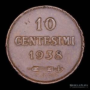 San Marino. 10 Centesimi 1938R. CU; 22.5mm; ... 