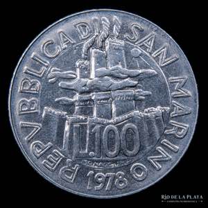 San Marino. 100 Liras 1978. FAO . BR; ... 