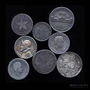 América. 8 monedas de ... 
