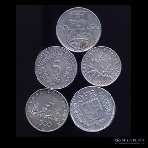Europa. 5 monedas de ... 