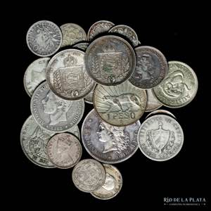 Lote mix x monedas de plata a clasificar