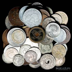 Lote mix monedas mundiales a clasificar