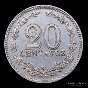 Argentina. 20 Centavos 1914. Muy Rara, solo ... 
