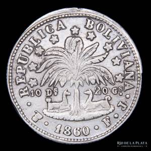 Bolivia. 2 Soles 1860 ... 