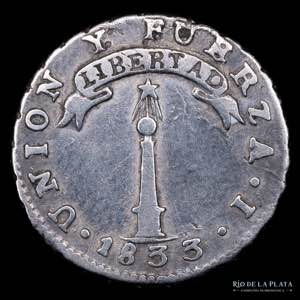 Chile. 1/2 Real 1833 J. ... 