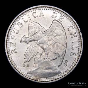 Chile. 5 Pesos 1927. ... 