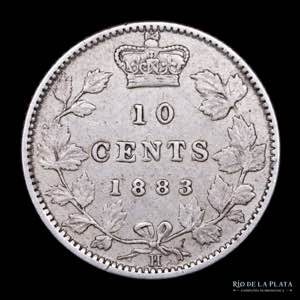 Canadá. 10 Cents 1883. ... 