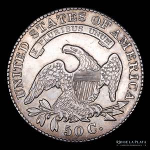 USA. Half Dollar 1830. Cupped Bust. Canto ... 