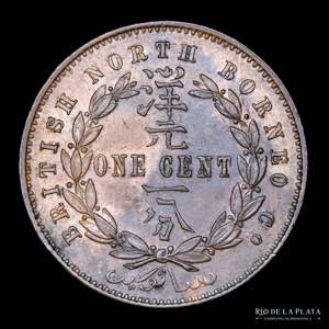 British North Borneo. 1 Cent 1887. CU, ... 