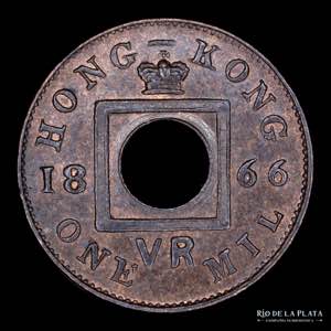 Hong Kong. 1 Mils 1866. ... 