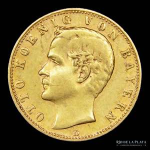 Alemania. Bavaria. 10 Mark 1890 D. Oro ... 