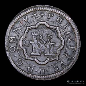 España. Felipe III 1598-1621DC. 4 maravedis ... 