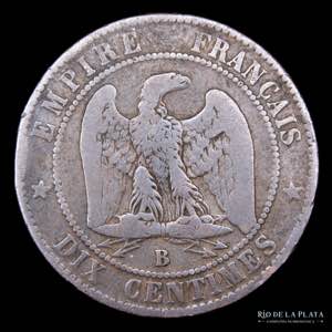 Francia. 10 Centimes 1888. Moneda de 185X ... 