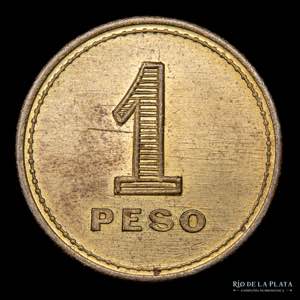 Argentina. Ficha. 10, 5 y 1 Pesos. ... 