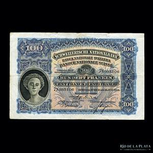 Suiza. 100 Franken 1934. ... 