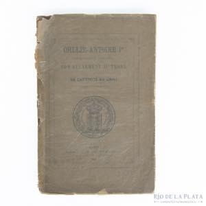 O.Antoine 1er. Orllie-Antoine 1er. 1863, ... 