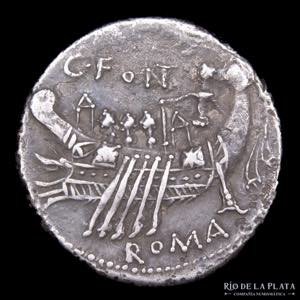 Roman Republic. C. Fonteius 114-113BC. AR ... 