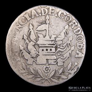 Argentina. Córdoba. 2 Reales 1845. AG.750; ... 
