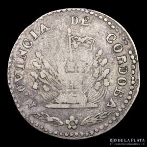 Argentina. Córdoba. 2 Reales 1850. AG.750; ... 