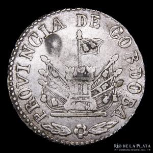Argentina. Córdoba. 2 Reales 1850. AG.750; ... 