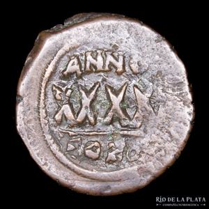 Byzantine. Phocas 602-610AD. AE Follis. ... 