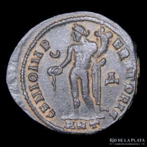 Roma, Tetrarquias. Galerio (305-311 DC) AE ... 