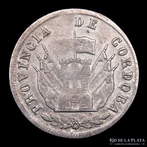 Argentina. Córdoba. 2 Reales 1852. AG.750, ... 