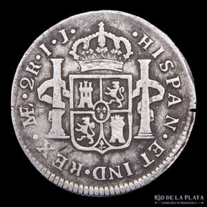 Lima. Carlos IV (1788-1808) 2 Reales 1791 ... 
