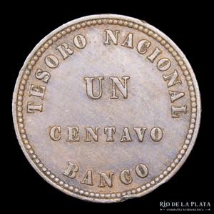 Argentina. Confederación. 1 Centavo 1854. ... 