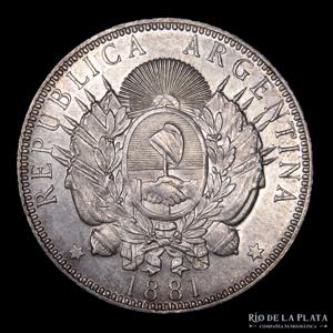 Argentina. 1 Peso 1881 Patacón. ... 
