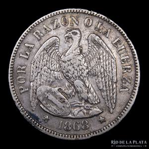 Chile. 50 Centavos 1868. ... 