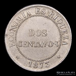 Chile. 2 Centavos 1873. ... 